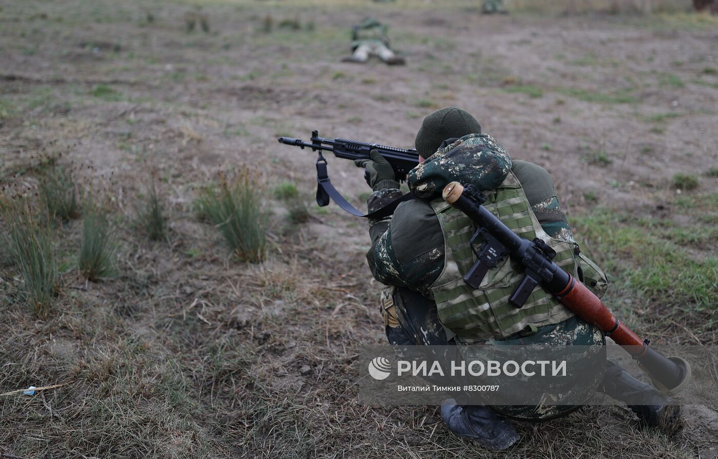 Военная подготовка мобилизованных в Краснодарском крае