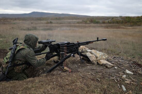 Военная подготовка мобилизованных в Краснодарском крае
