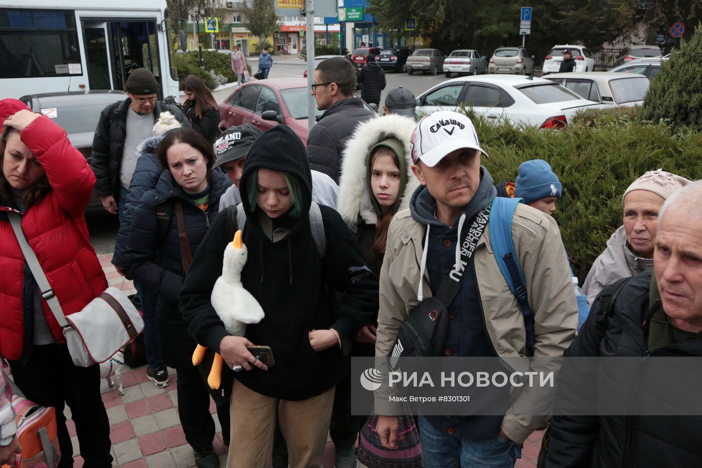 Эвакуированные жители Херсона в Джанкое