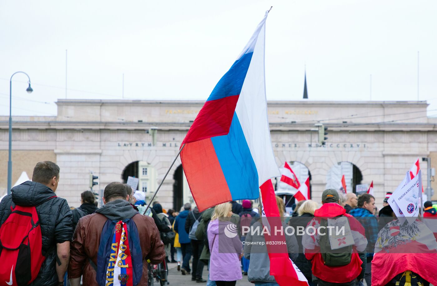 Протесты против антироссийской политики в Вене