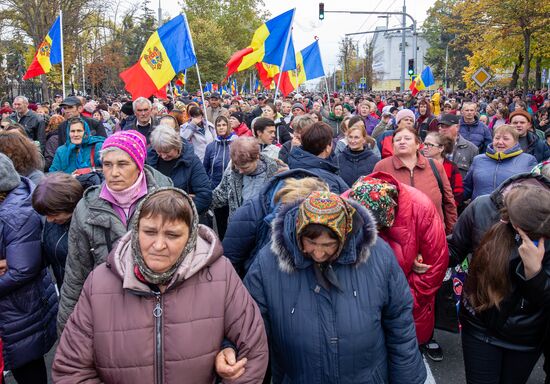 Митинг оппозиции в Кишиневе