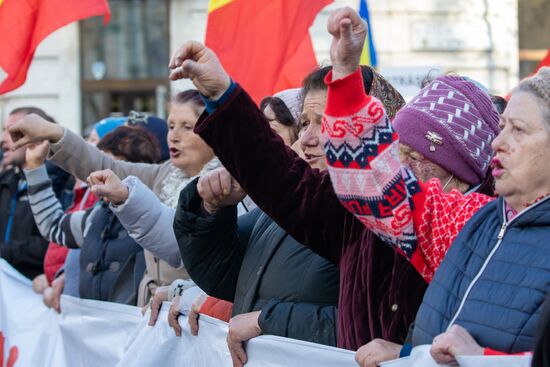 Митинг оппозиции в Кишиневе