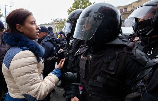 Митинг оппозиции в Кишиневе