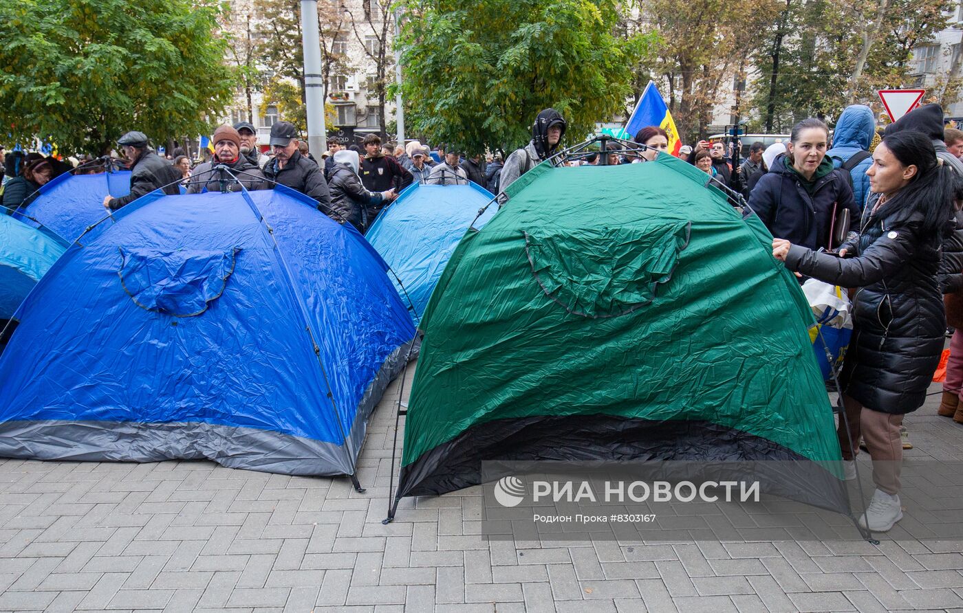 Митинг оппозиции в Кишиневе