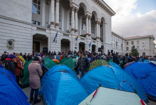 Митинг оппозиции в Кишиневе