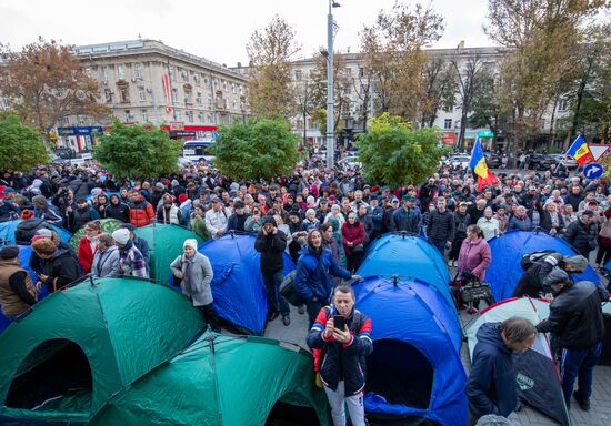 Митинг оппозиции в Кишиневе