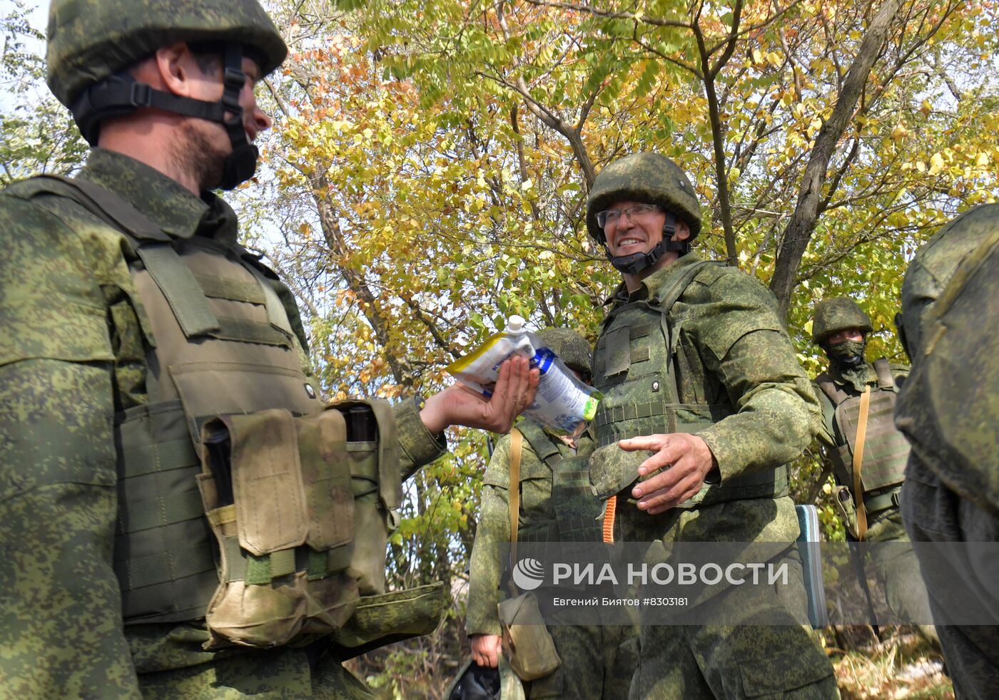 Передача посылок участникам спецоперации от жителей Краснодарского края 