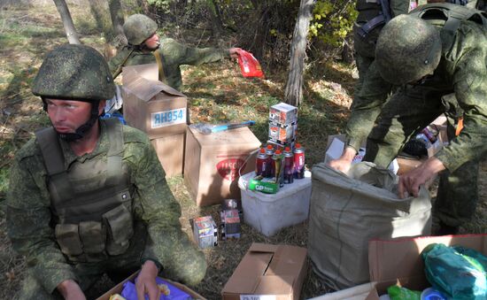 Передача посылок участникам спецоперации от жителей Краснодарского края 