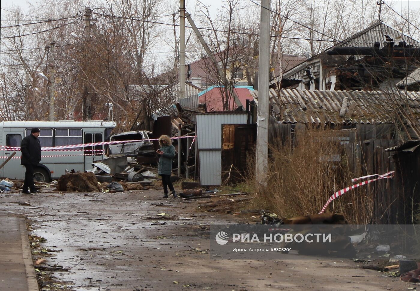 Последствия крушения Су-30 в Иркутске