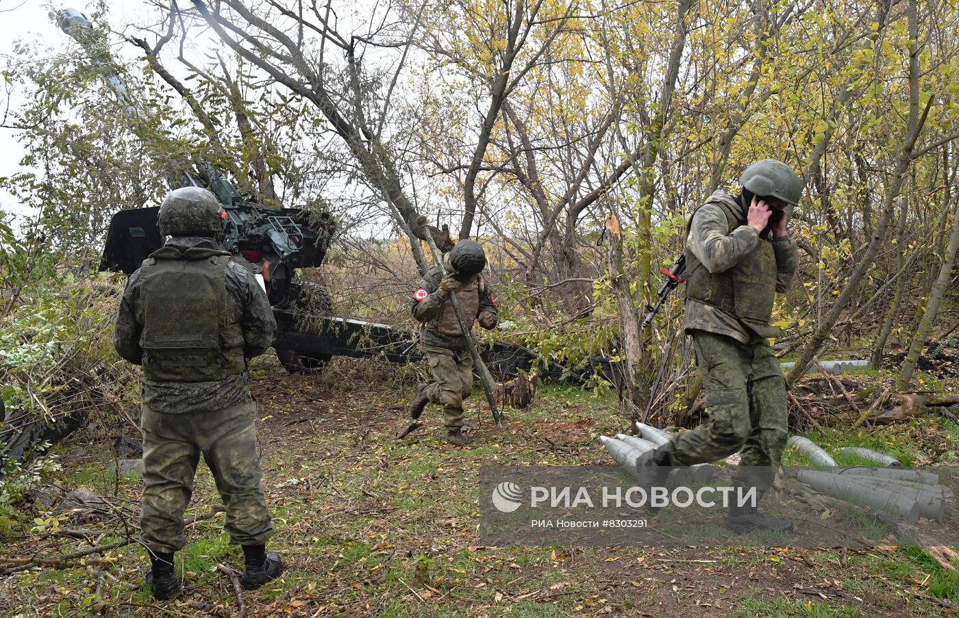 Работа артиллеристов ЮВО на Запорожском направлении 