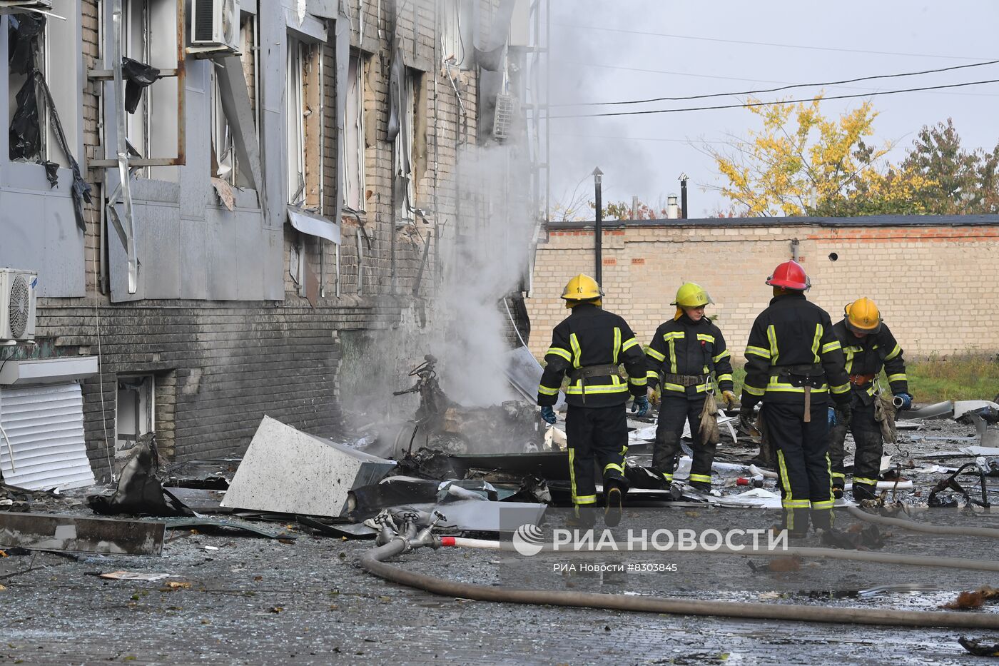 Взрыв у здания запорожской областной телекомпании "ЗаТВ" в Мелитополе