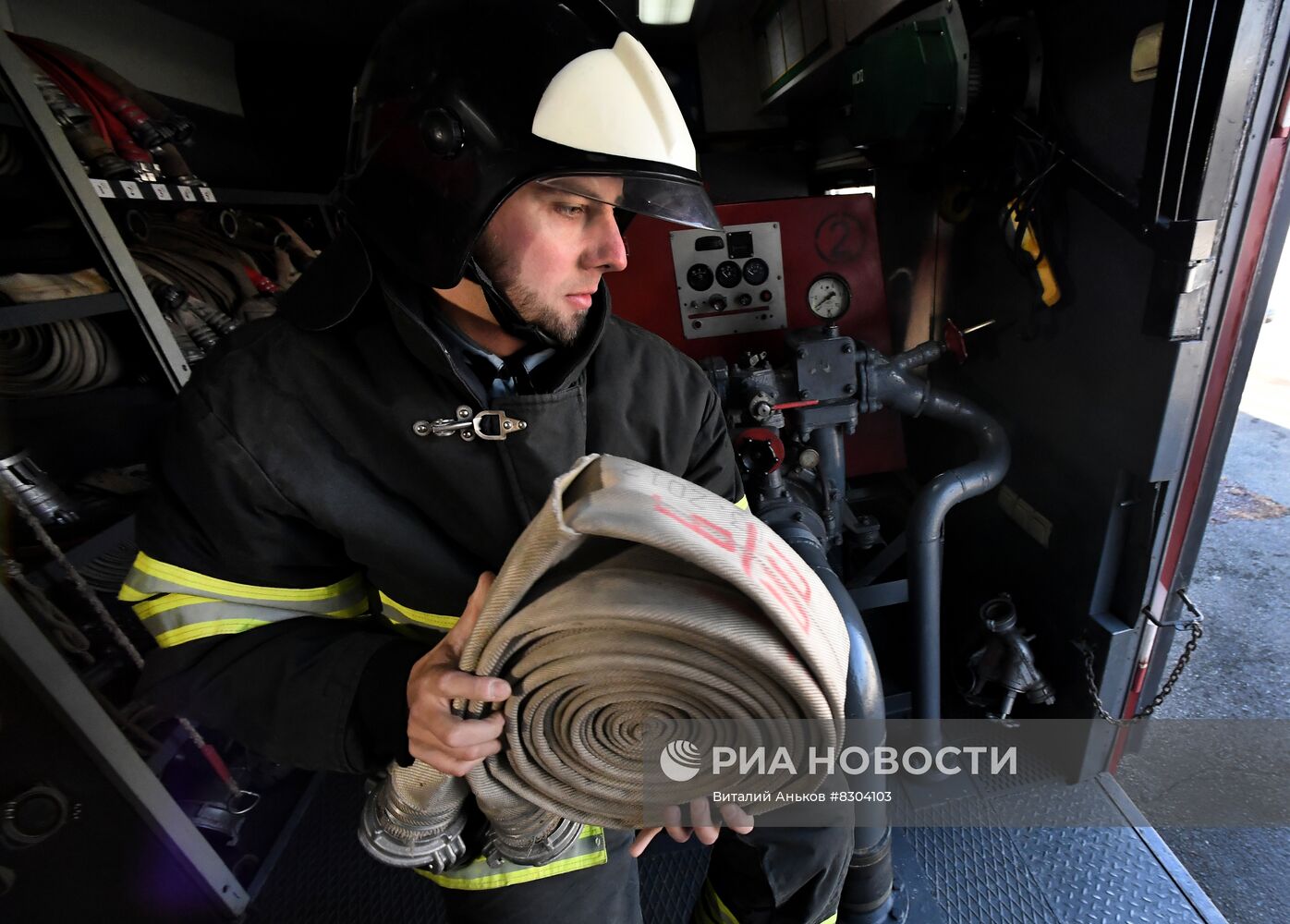 Боевое развертывание пожарного поезда во Владивостоке