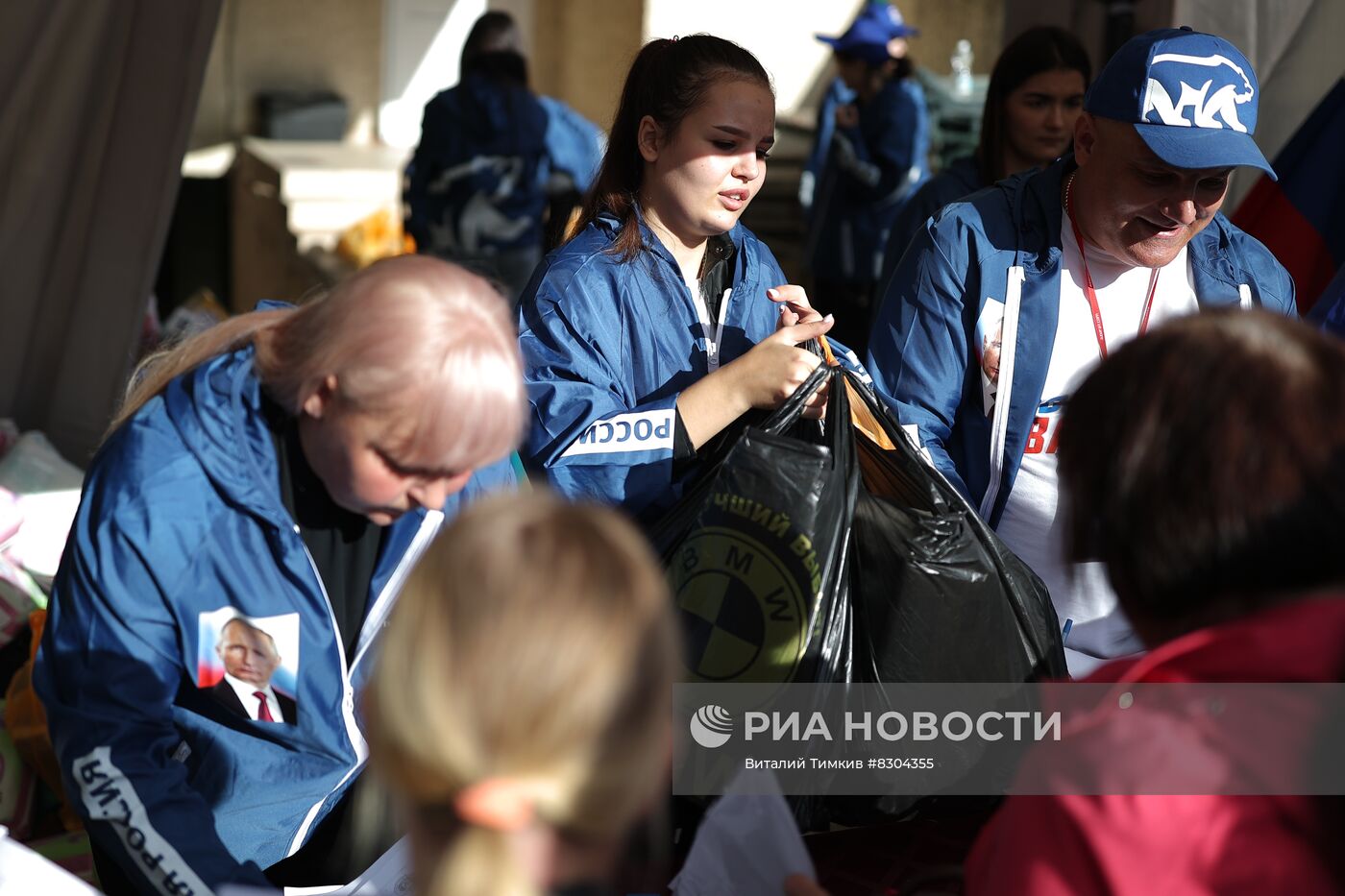 Работа пункта временного размещения для жителей Херсонской области в Анапе