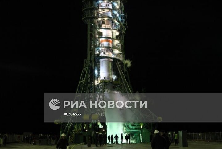 Запуск РН "Союз-2.1а" с грузовым кораблем "Прогресс МС-21" с космодрома Байконур