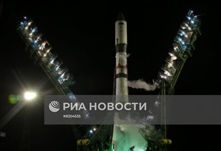 Запуск РН "Союз-2.1а" с грузовым кораблем "Прогресс МС-21" с космодрома Байконур