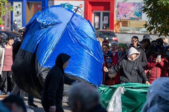 Продолжаются протесты в Кишиневе