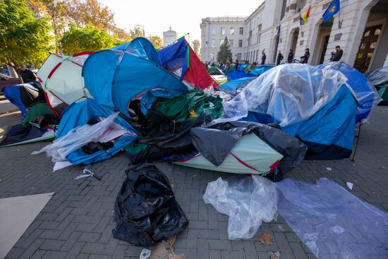 Продолжаются протесты в Кишиневе