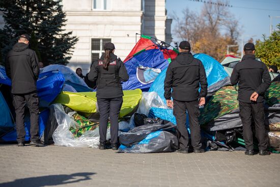 Продолжаются протесты в Кишиневе