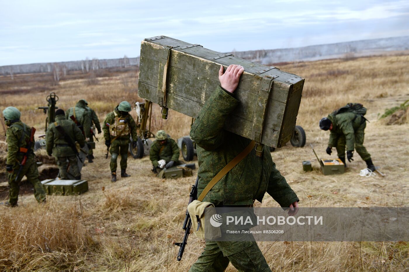 Военная подготовка мобилизованных в Свердловской области