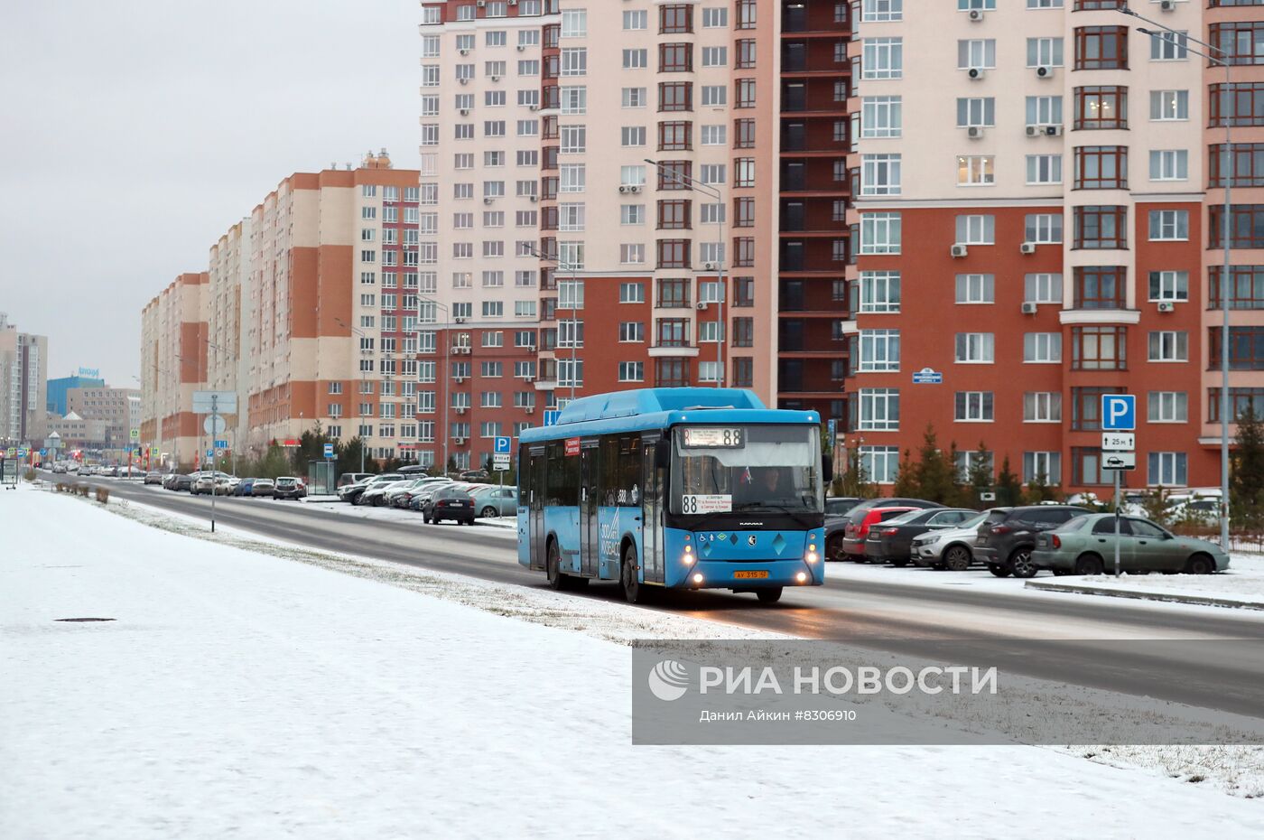 Первый снег в Кемерове