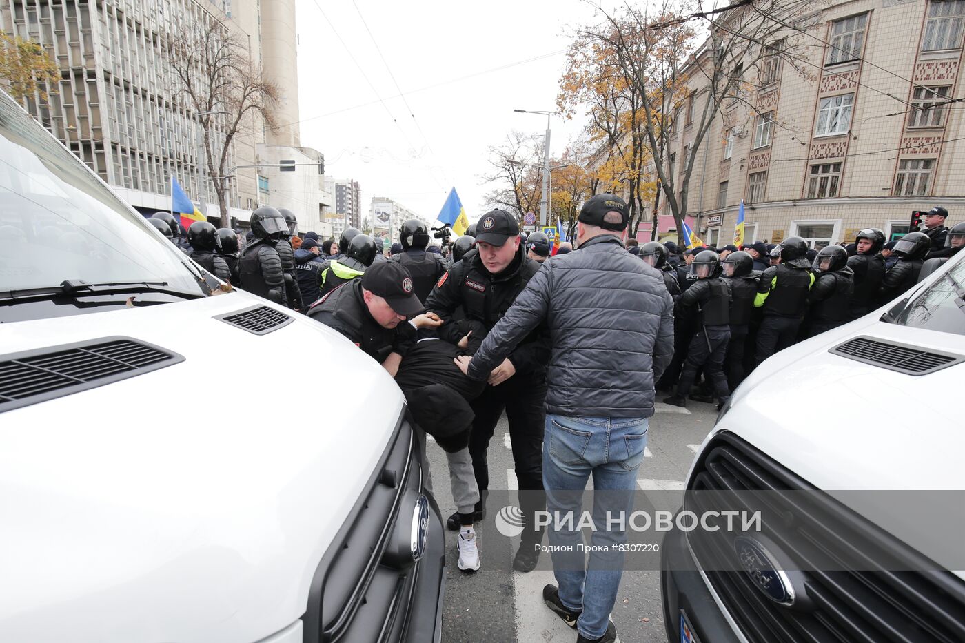 Акция протеста оппозиции в Молдове