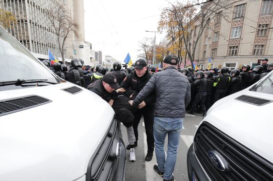 Акция протеста оппозиции в Молдове
