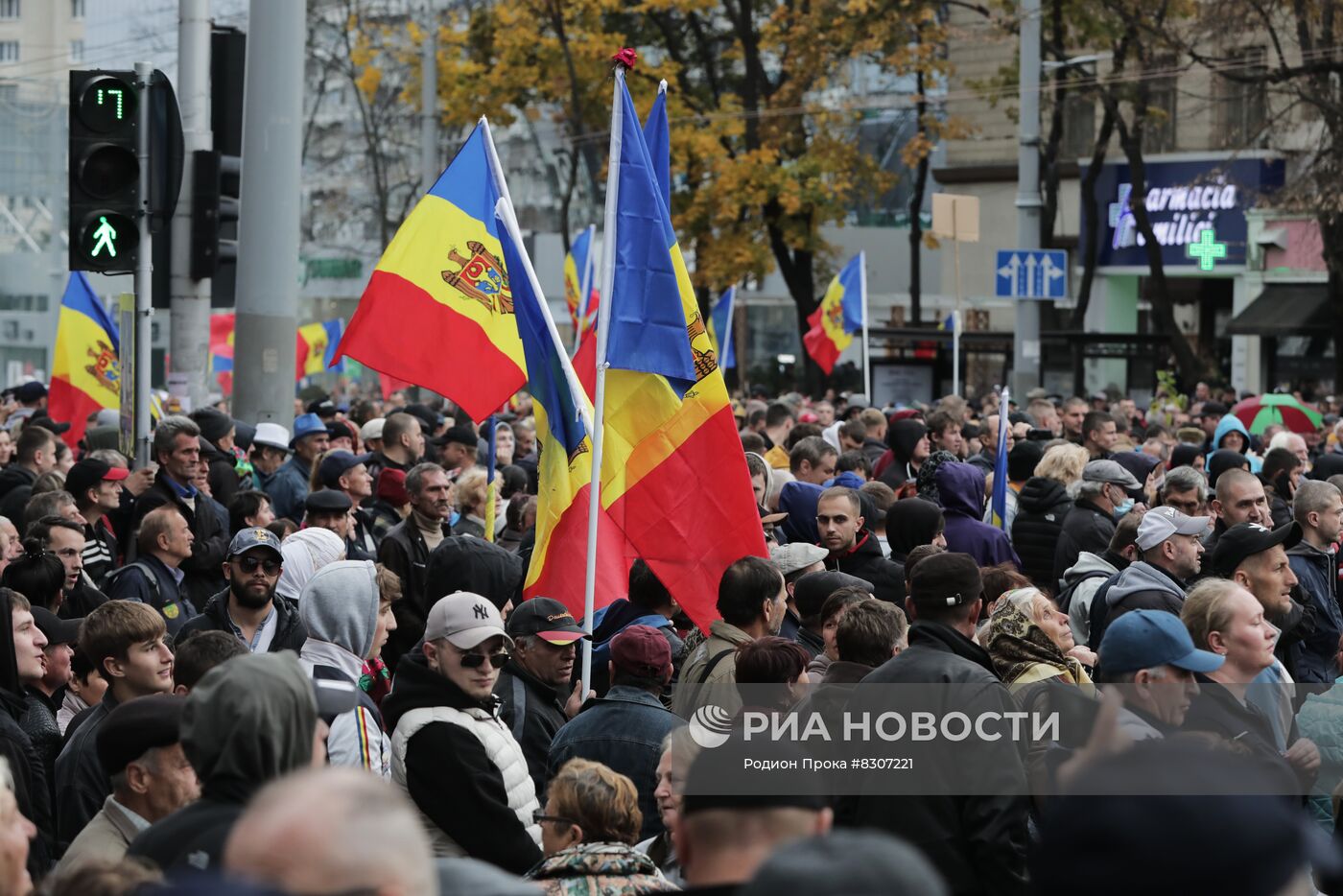 Акция протеста оппозиции в Молдове