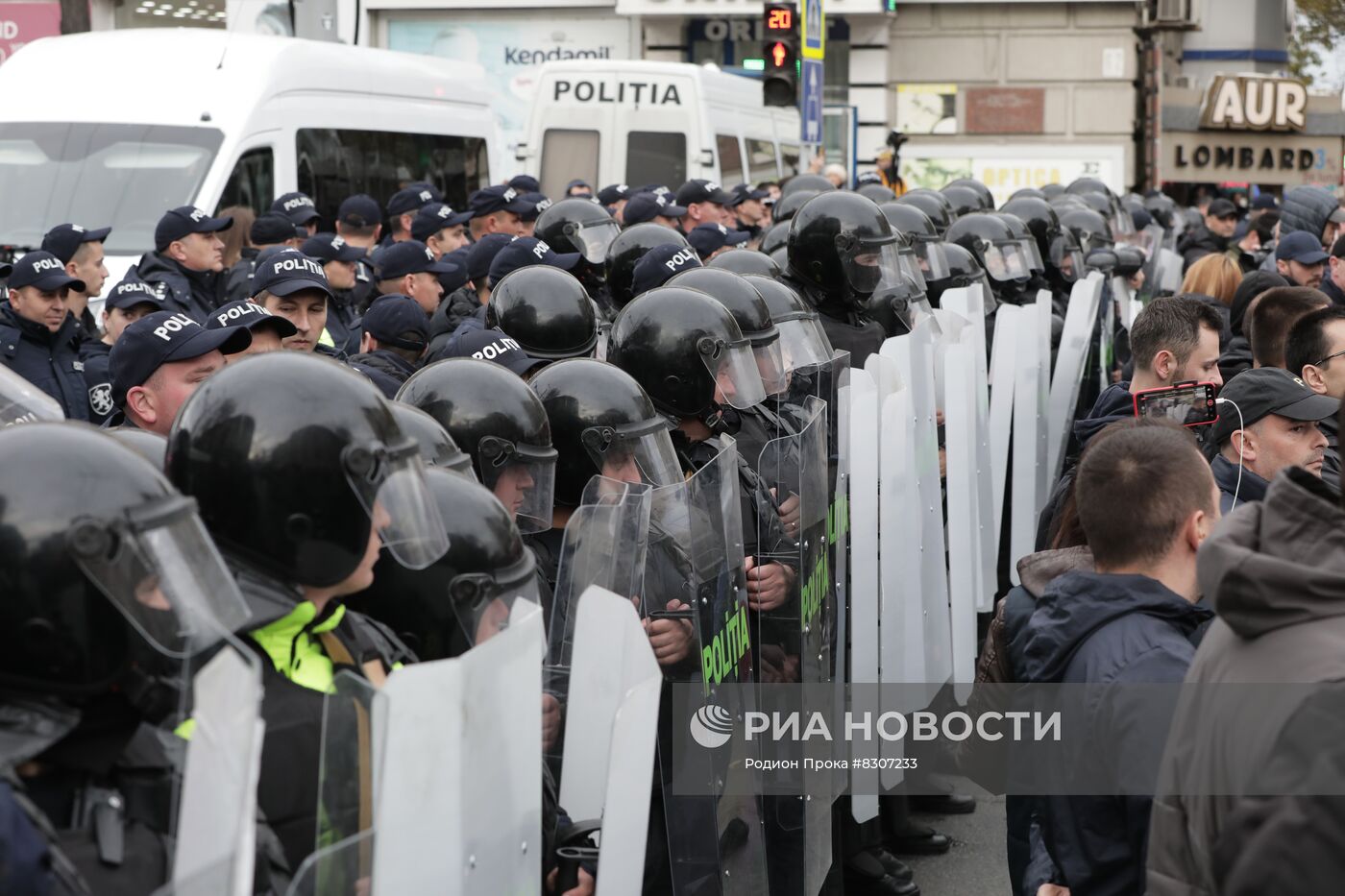 Акция протеста оппозиции в Молдове