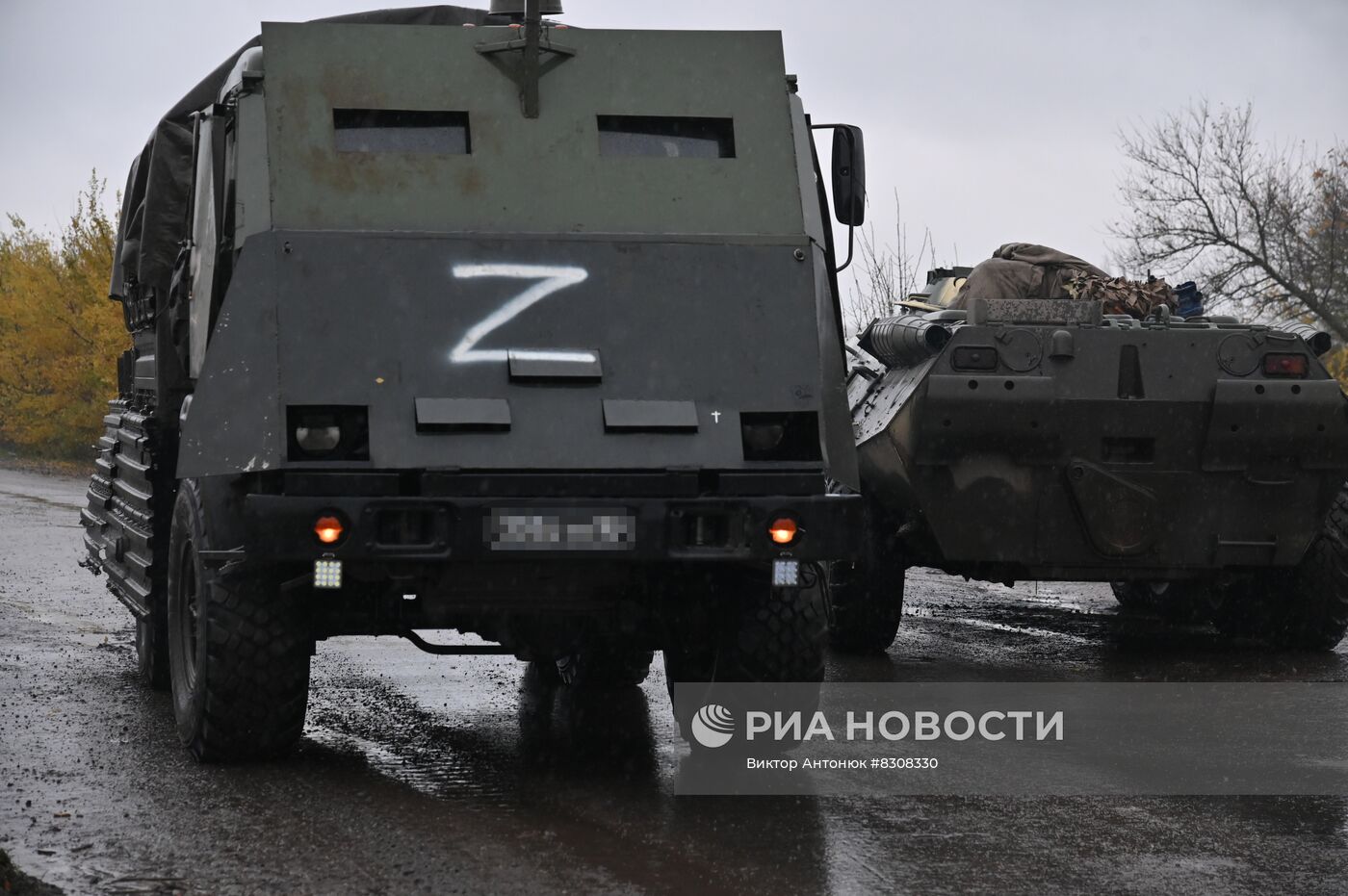 Военнослужащие Народной милиции ЛНР во время несения службы в Харьковской области