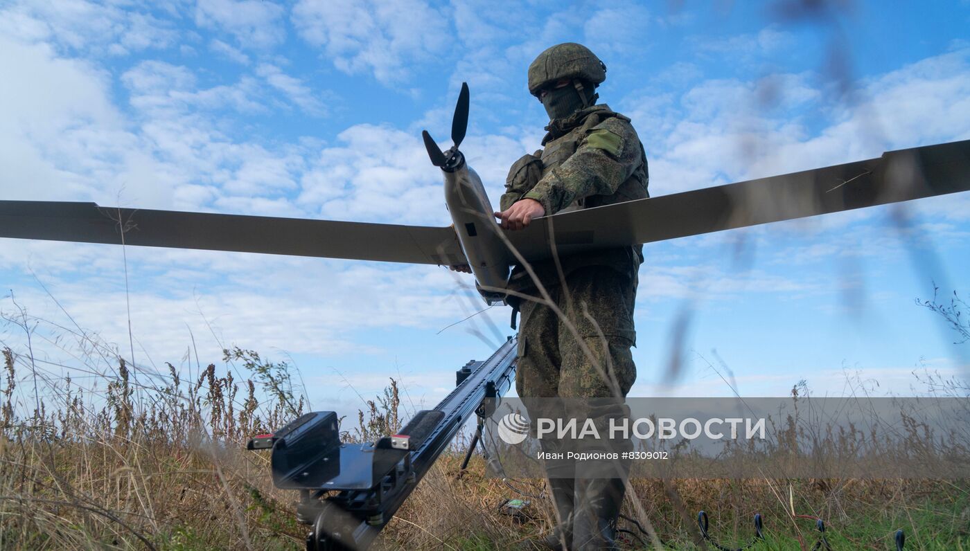 Запуск беспилотников ВС РФ на Николаево-Криворожском направлении