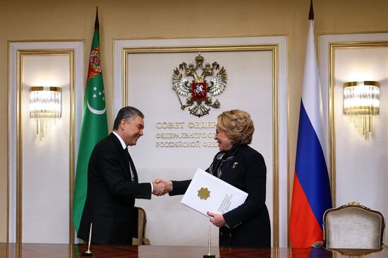 Визит главы верхней палаты парламента Туркмении Г. Бердымухамедова в Москву