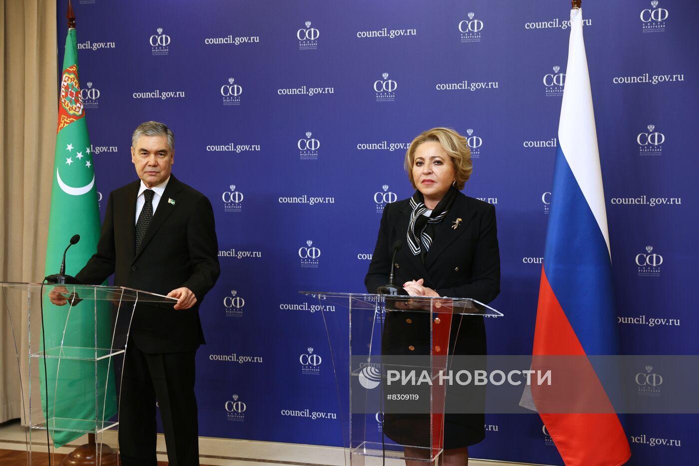 Визит главы верхней палаты парламента Туркмении Г. Бердымухамедова в Москву