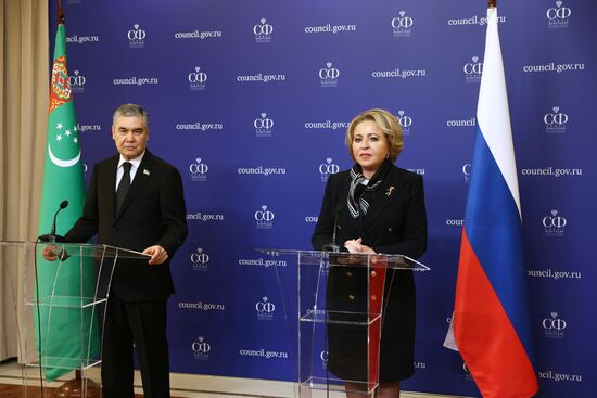 Визит главы верхней палаты парламента Туркмении Г. Бердымухамедова в Москву