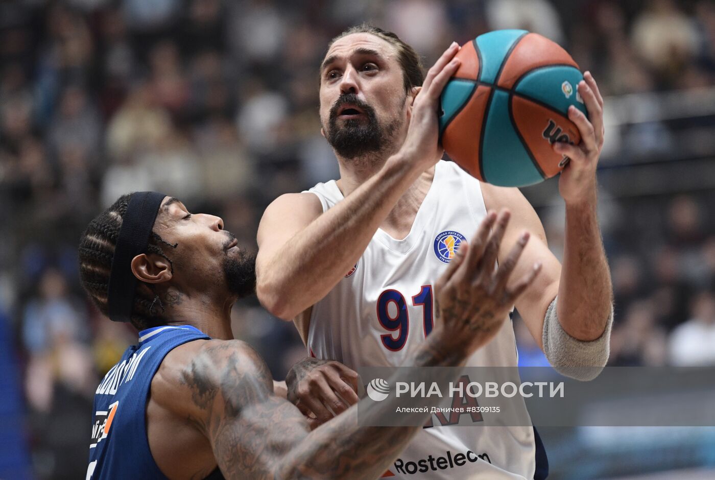 Баскетбол. Единая лига ВТБ. Матч "Зенит" - ЦСКА