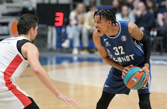 Баскетбол. Единая лига ВТБ. Матч "Зенит" - ЦСКА