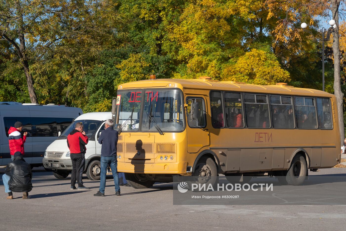 Эвакуация жителей Новой Каховки