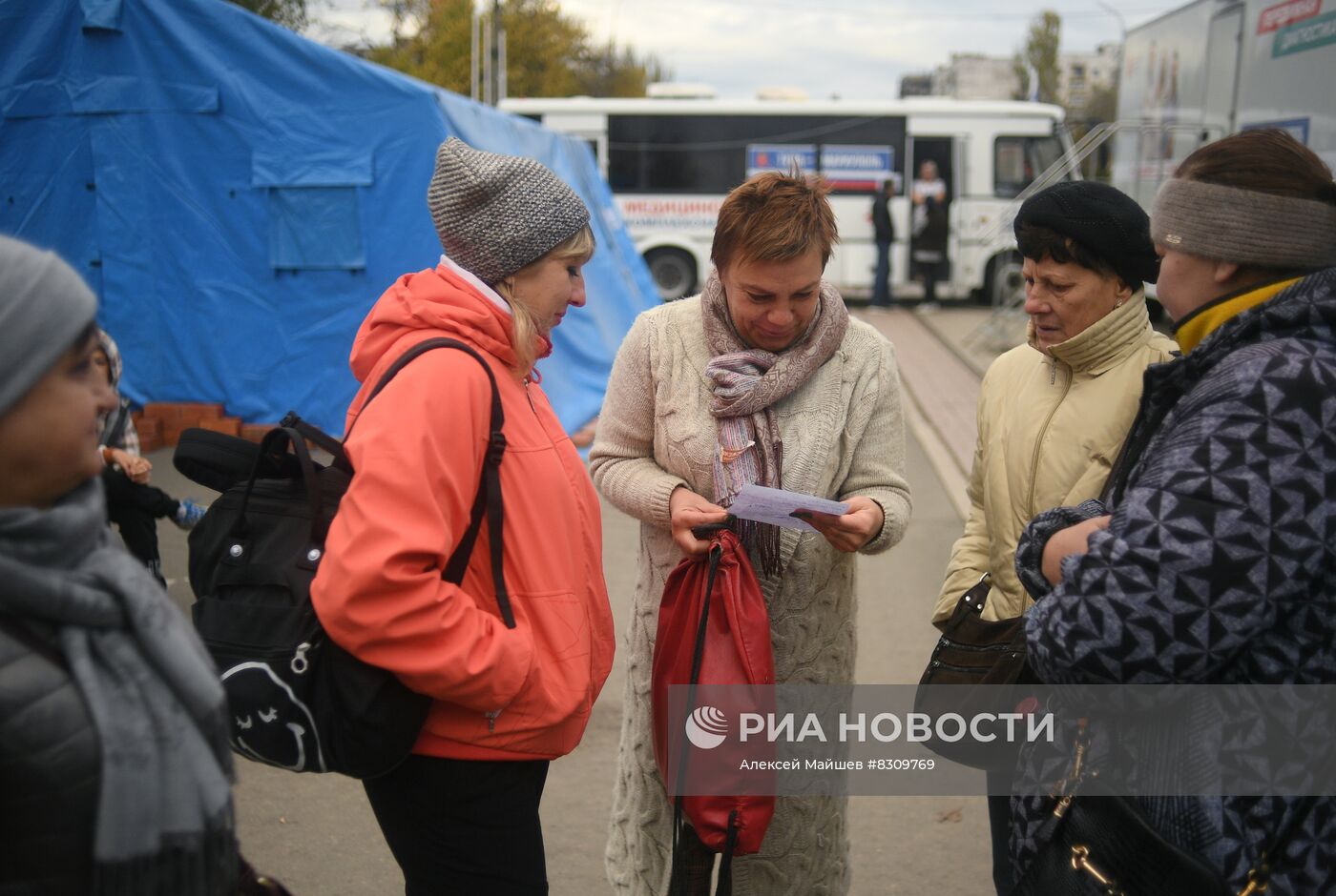 Передвижная поликлиника в Мариуполе