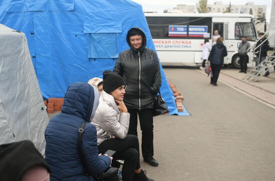 Передвижная поликлиника в Мариуполе