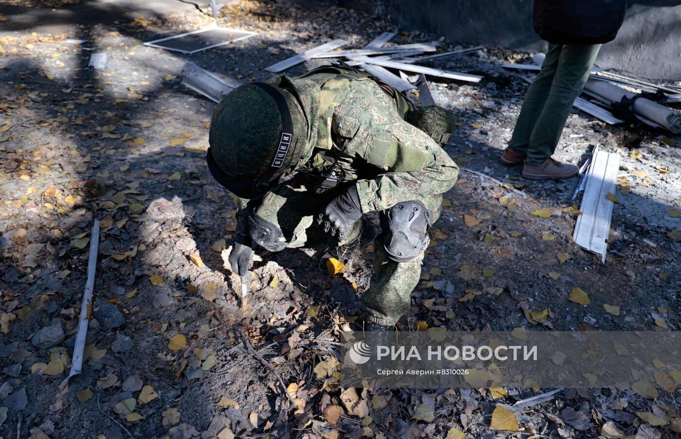 Последствия обстрела Донецка