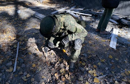 Последствия обстрела Донецка