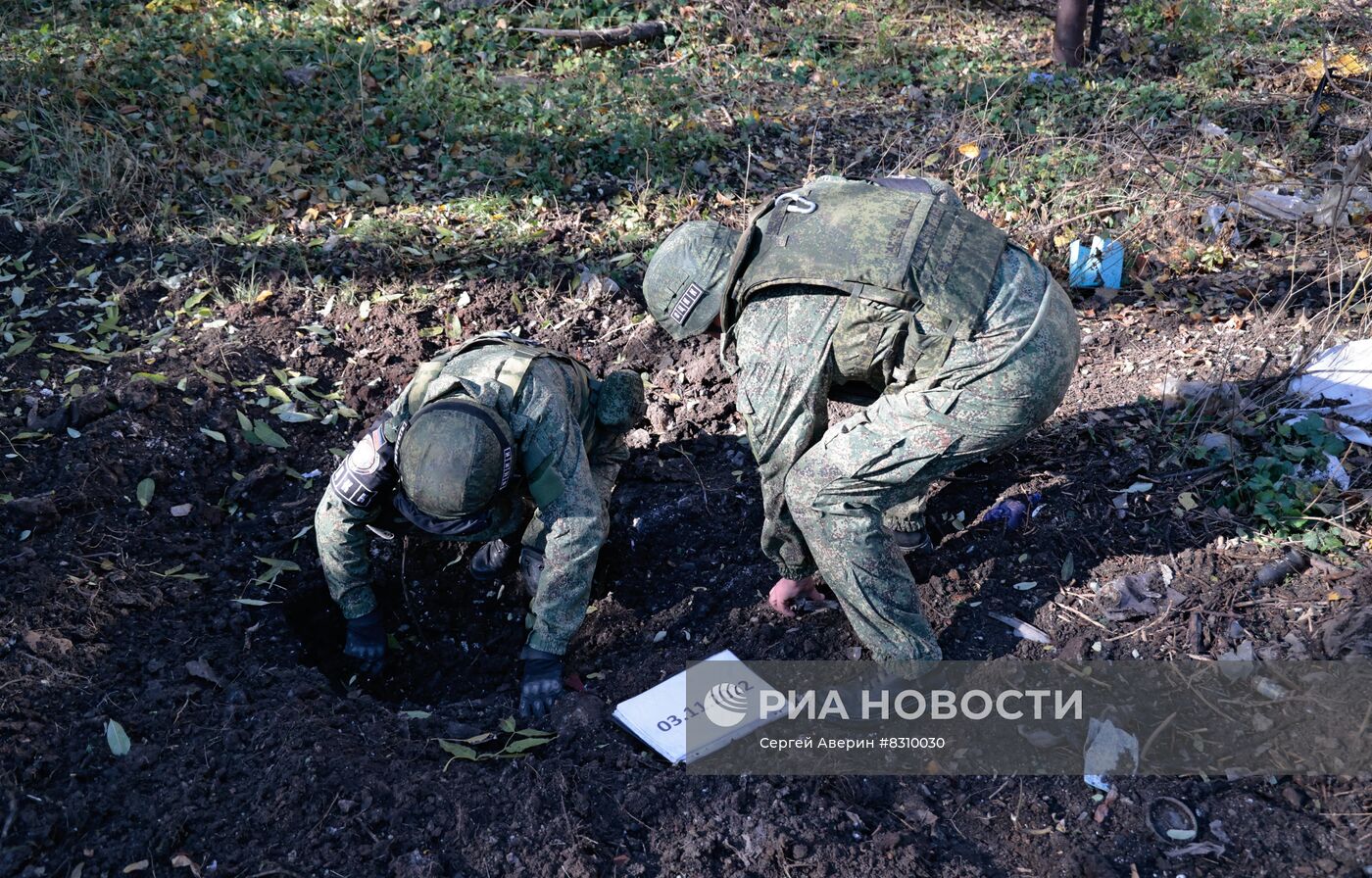 Последствия обстрела Донецка