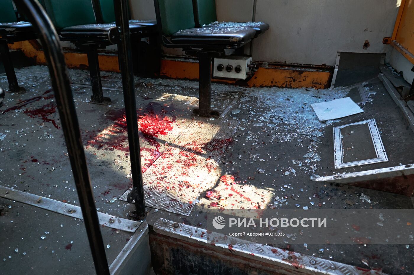 Последствия обстрела Донецка