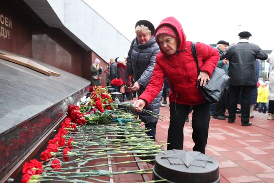 Открытие мемориала Воину-освободителю в Кузбассе