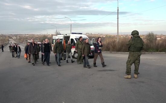 Возвращение из плена российских военных