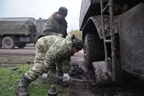 Работа РСЗО "Ураган" в Харьковской области