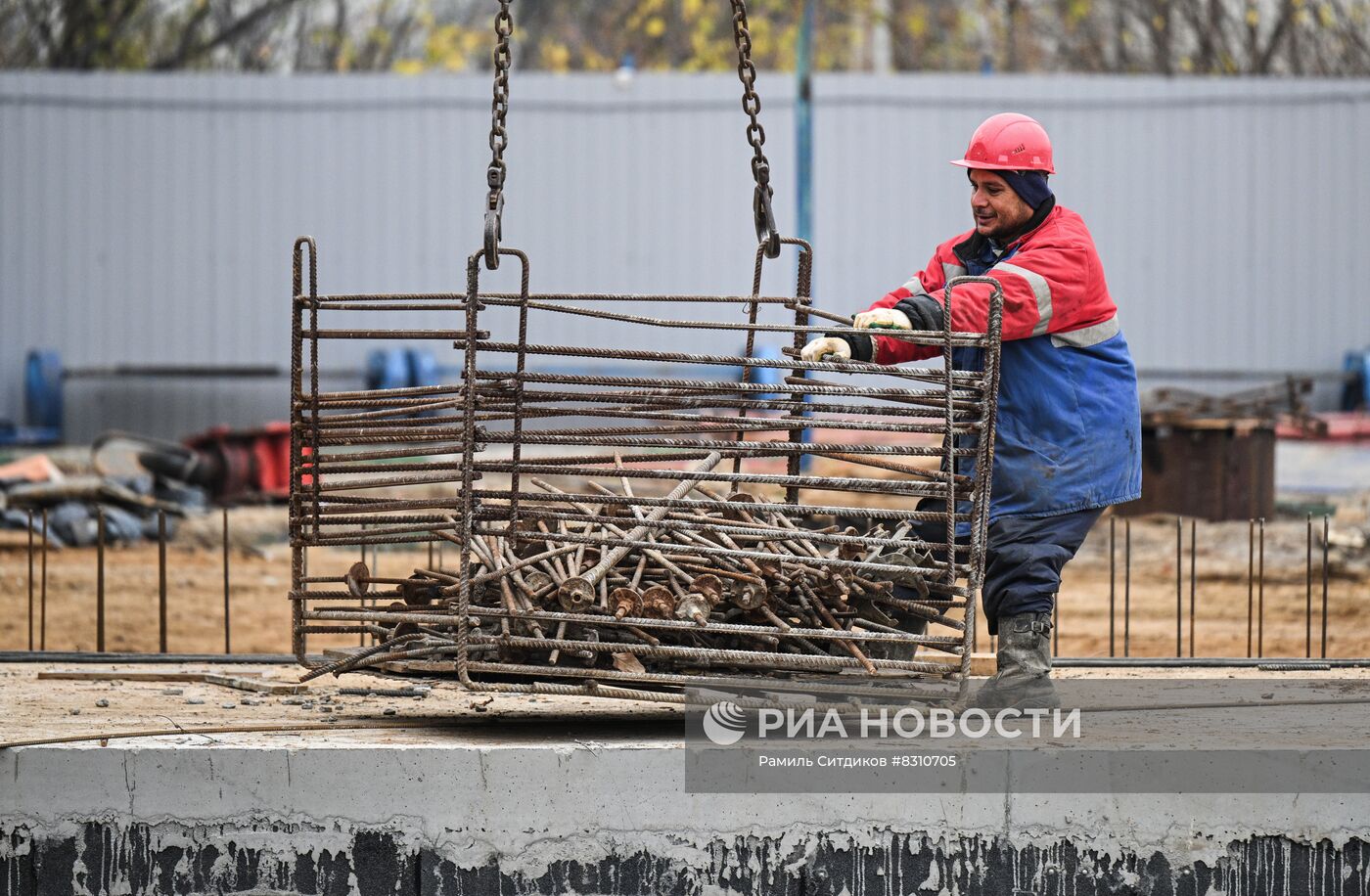 Строительство автовокзала "Красногвардейский" в Москве