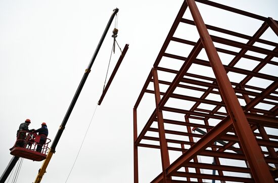 Строительство автовокзала "Красногвардейский" в Москве 