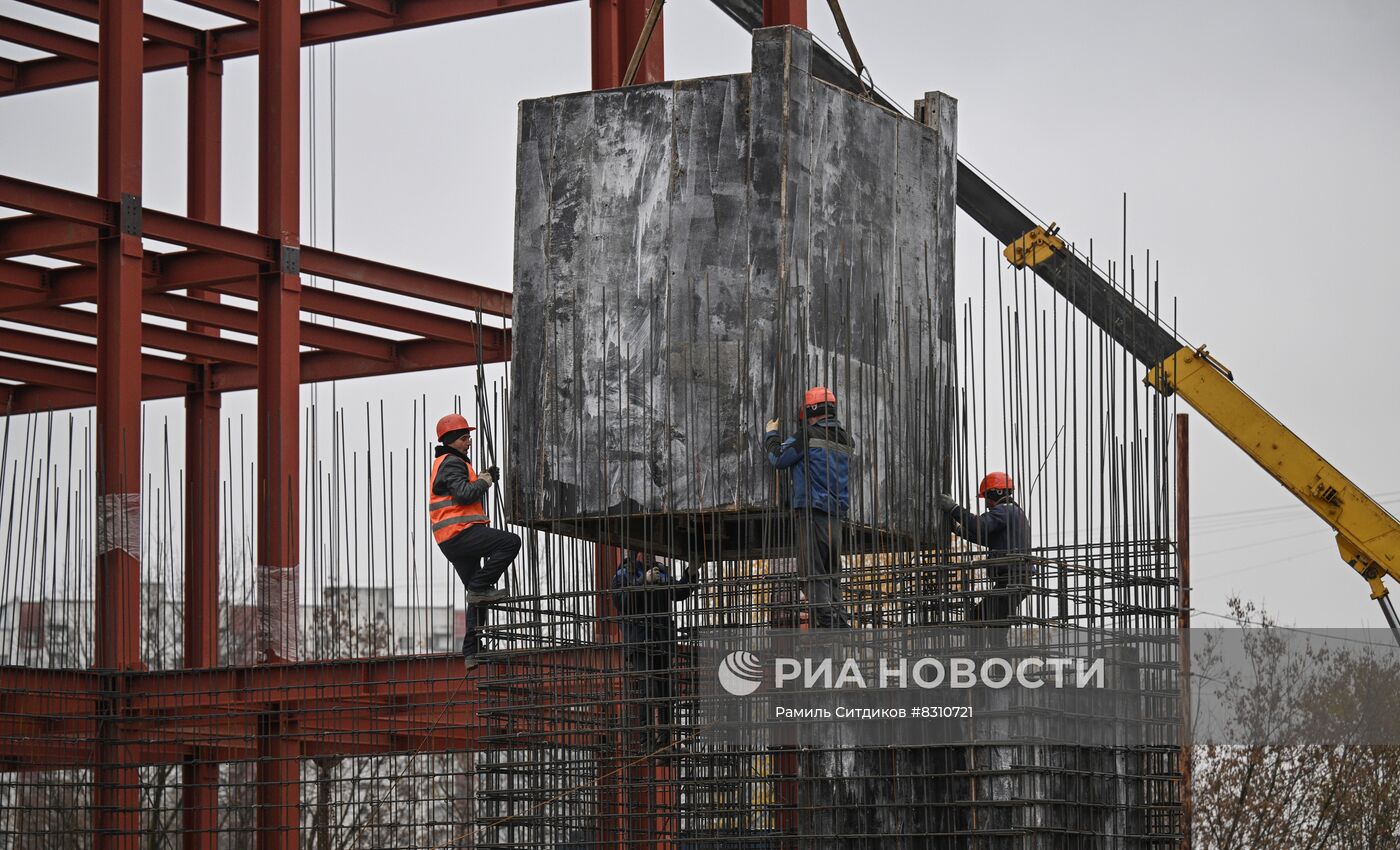 Строительство автовокзала "Красногвардейский" в Москве
