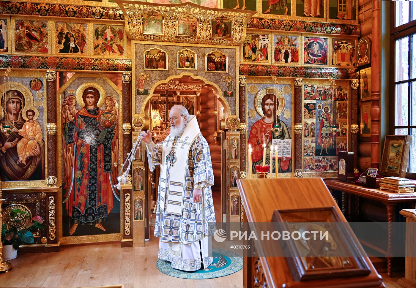Патриаршее служение в праздник Казанской иконы Божией Матери в Александро-Невском скиту