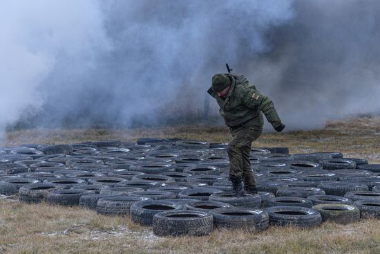 Боевая подготовка мобилизованных в Челябинской области